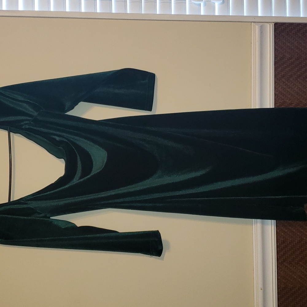 Size 1x Shein Hunter Green body con dress